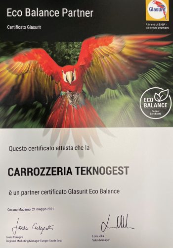 CERTIFICAZIONE GLASURIT ECOBALANCE